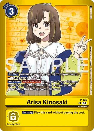 Arisa Kinosaki [P-136] [Limited Card Pack -Another Knight-]