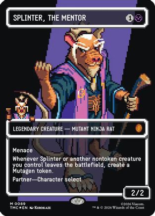 Splinter, the Mentor (0089) (Borderless) [Teenage Mutant Ninja Turtles Commander]