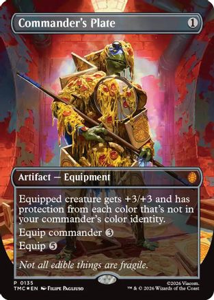 Commander's Plate (Borderless) [Teenage Mutant Ninja Turtles Commander]