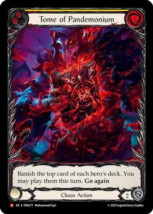 Tome Of Pandemonium (Yellow) (Extended Art) [PEN277] (Compendium of Rathe)  Rainbow Foil