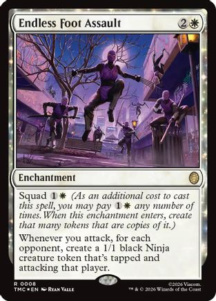 Endless Foot Assault (Surge Foil) [Teenage Mutant Ninja Turtles Commander]