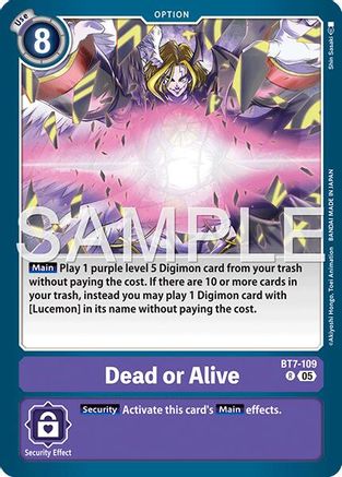 Dead or Alive [BT7-109] (Reprint) [Advanced Booster Digimon Generation]