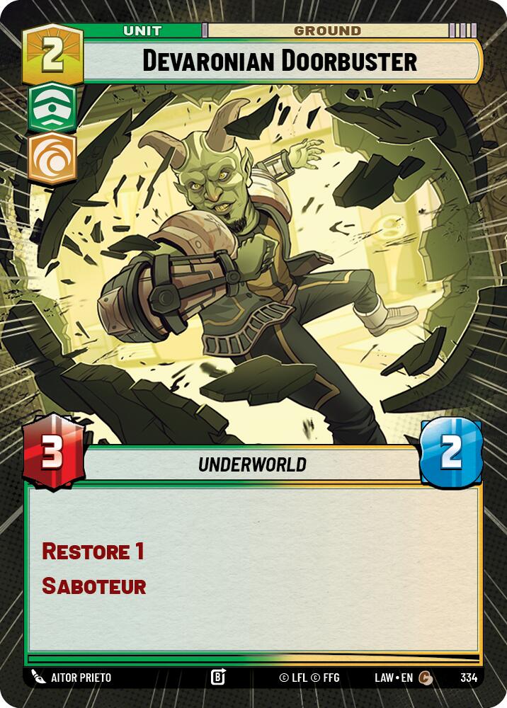 Devaronian Doorbuster (334) (Hyperspace) (334) [A Lawless Time]