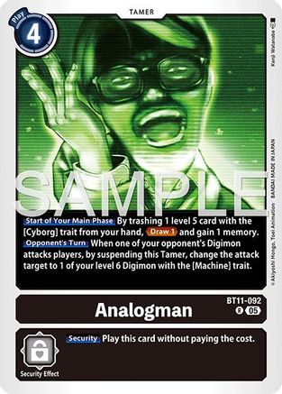 Analogman [BT11-092] (Reprint) [Advanced Booster Digimon Generation]