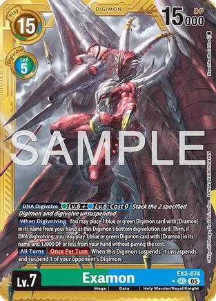 Examon [EX3-074] (Gold Border) [Advanced Booster Digimon Generation]