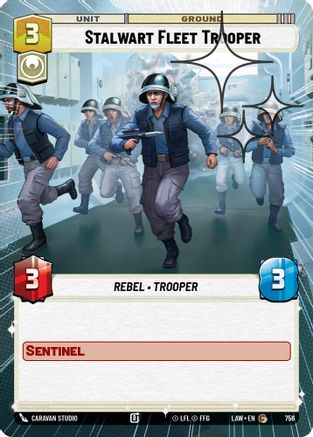 Stalwart Fleet Trooper (756) (Hyperspace Foil) (756) [A Lawless Time]