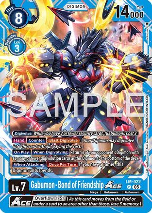 Gabumon [LM-022] - Bond of Friendship ACE (Reprint) [Advanced Booster Digimon Generation]