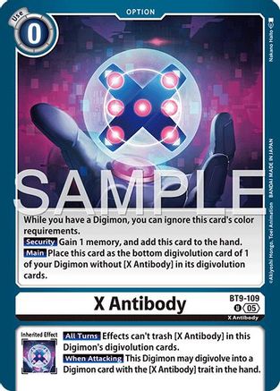 X Antibody [BT9-109] (Reprint) [Advanced Booster Digimon Generation]