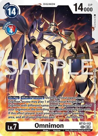 Omnimon [BT13-112] (Reprint) [Advanced Booster Digimon Generation]