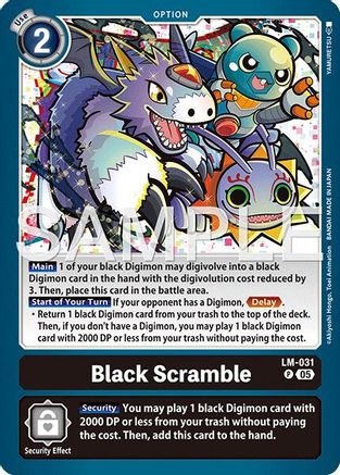 Black Scramble [LM-031] (Reprint) [Advanced Booster Digimon Generation]