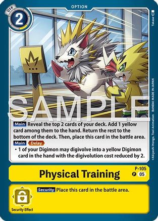 Physical Training [P-105] (Reprint) [Advanced Booster Digimon Generation]