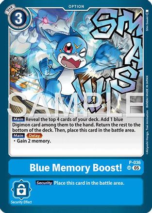 Blue Memory Boost! [P-036] (Reprint) [Advanced Booster Digimon Generation]