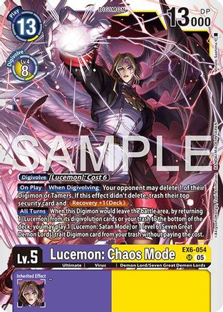 Lucemon: Chaos Mode [EX6-054] (Reprint) [Advanced Booster Digimon Generation]