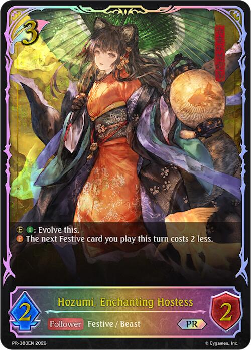 Hozumi, Enchanting Hostess (PR-383EN) [Promotional Cards]