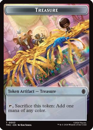 Treasure // Copy Double-Sided Token [Teenage Mutant Ninja Turtles Commander Tokens]