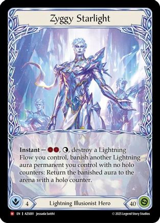 Zyggy Starlight [AZS001] (Armory Deck: Zyggy)  Rainbow Foil