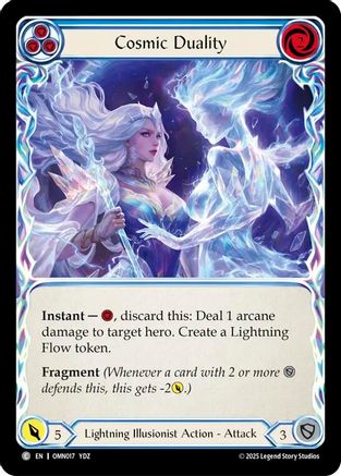 Cosmic Duality (Blue) (OMN017) - Omens of the Third Age Rainbow Foil