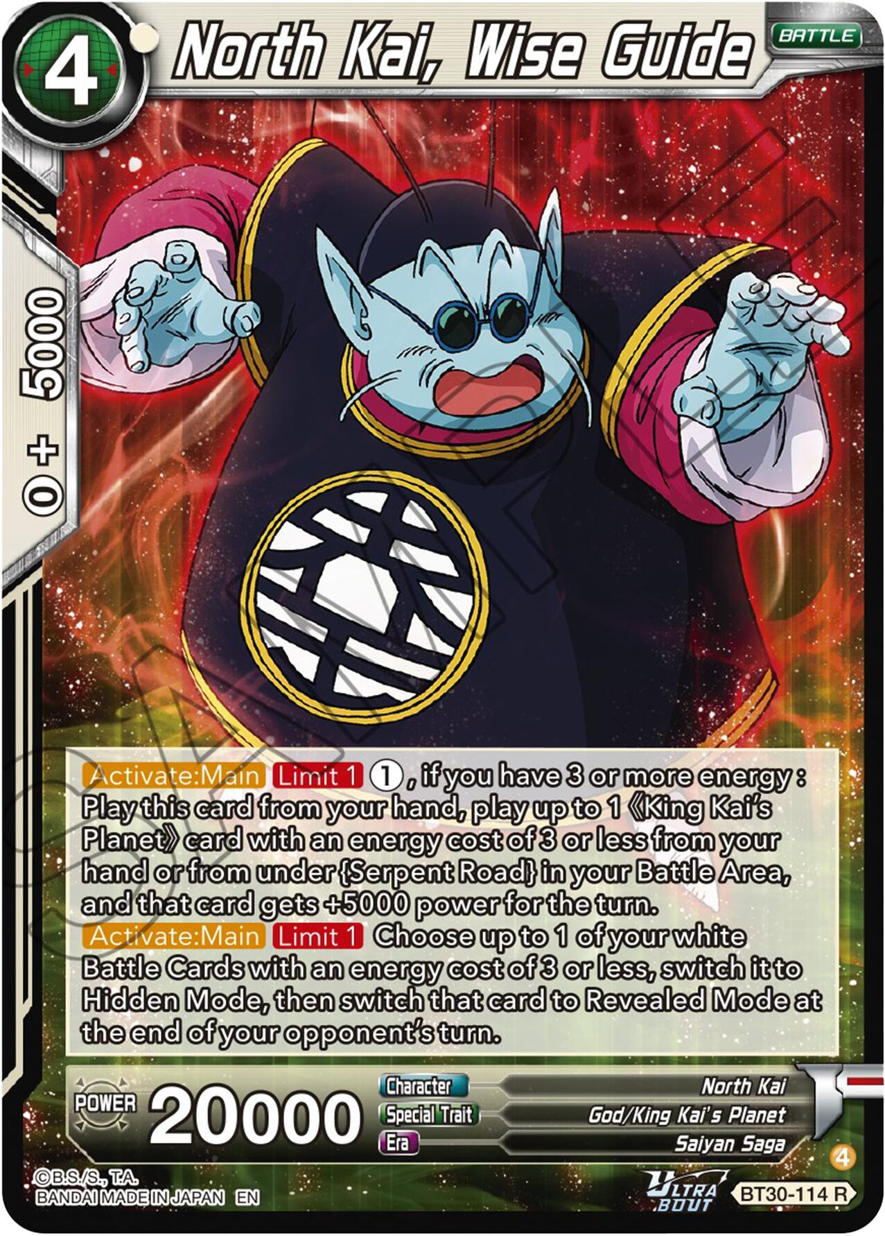 North Kai, Wise Guide (BT30-114) [Three Glorious Fighters]