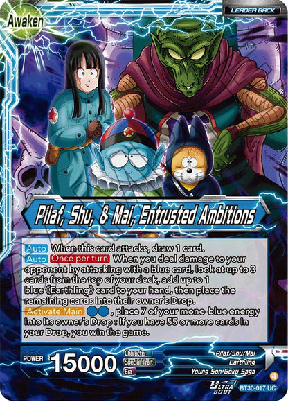 Pilaf, Shu, & Mai // Pilaf, Shu, & Mai, Entrusted Ambitions (BT30-017) [Three Glorious Fighters]