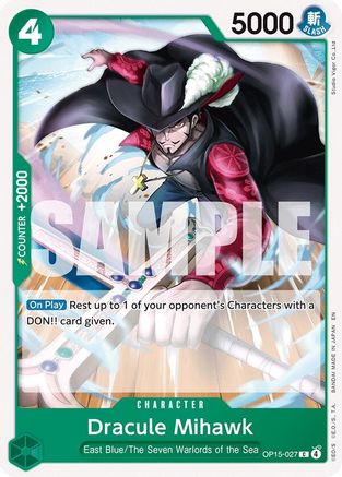 Dracule Mihawk (OP15-027) - Adventure on Kami's Island
