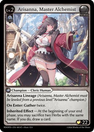 Arisanna, Master Alchemist (005) - Radiant Origins Pantheon