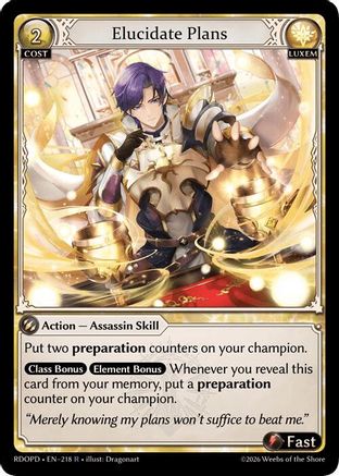 Elucidate Plans (218) - Radiant Origins Pantheon