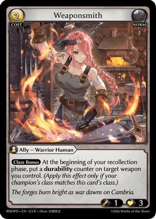 Weaponsmith (123) - Radiant Origins Pantheon