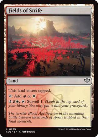 Fields of Strife (SOS-255) - Secrets of Strixhaven Foil
