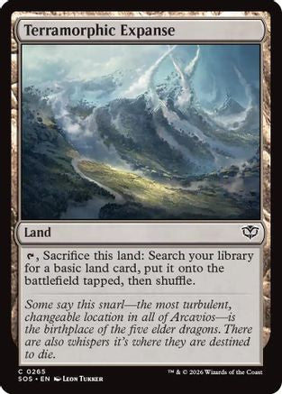 Terramorphic Expanse (SOS-265) - Secrets of Strixhaven Foil