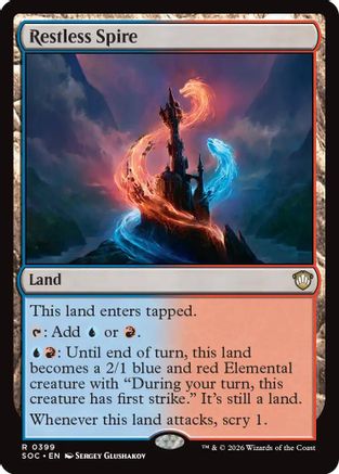 Restless Spire (SOC-399) - Commander: Secrets of Strixhaven