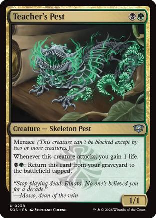 Teacher's Pest (SOS-238) - Secrets of Strixhaven Foil
