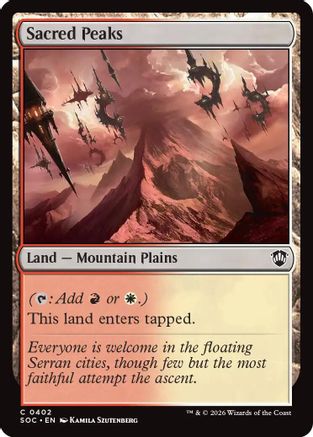 Sacred Peaks (SOC-402) - Commander: Secrets of Strixhaven