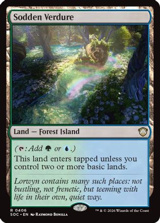 Sodden Verdure (SOC-406) - Commander: Secrets of Strixhaven