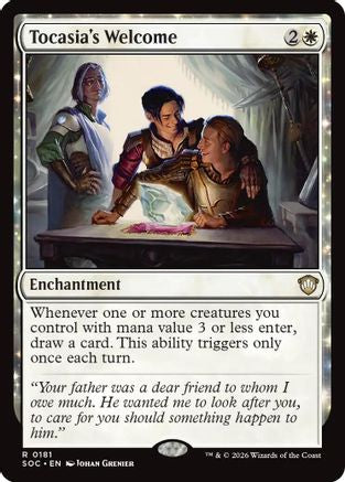 Tocasia's Welcome (SOC-181) - Commander: Secrets of Strixhaven