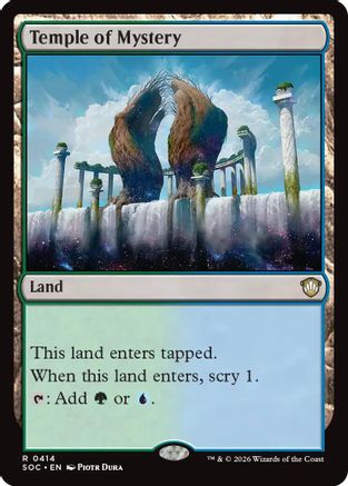 Temple of Mystery (SOC-414) - Commander: Secrets of Strixhaven