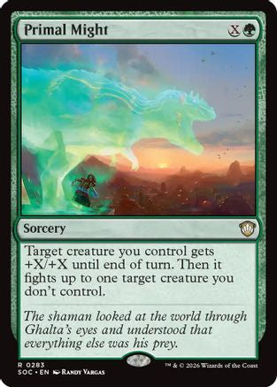 Primal Might (SOC-283) - Commander: Secrets of Strixhaven