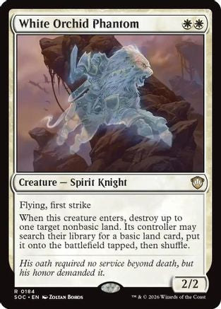 White Orchid Phantom (SOC-184) - Commander: Secrets of Strixhaven