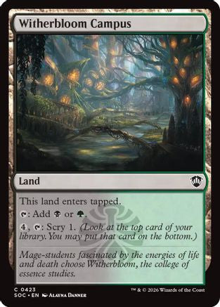 Witherbloom Campus (SOC-423) - Commander: Secrets of Strixhaven