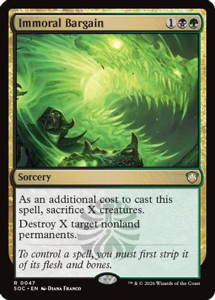 Immoral Bargain (SOC-047) - Commander: Secrets of Strixhaven