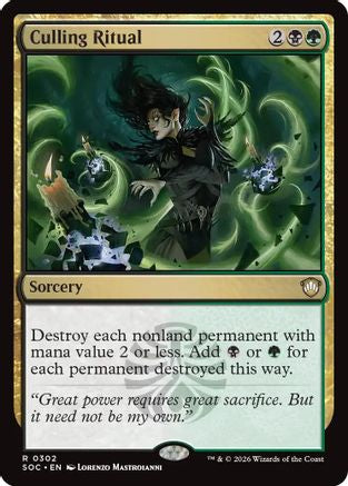 Culling Ritual (SOC-302) - Commander: Secrets of Strixhaven