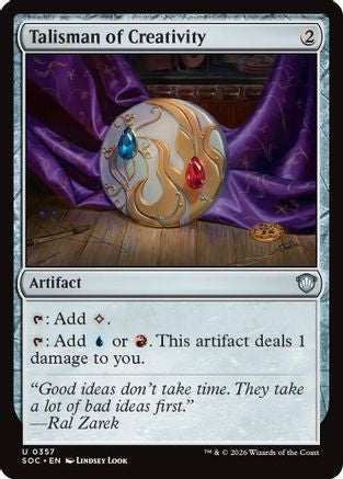 Talisman of Creativity (SOC-357) - Commander: Secrets of Strixhaven