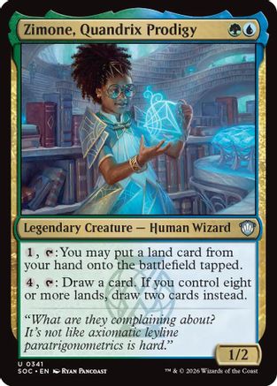 Zimone, Quandrix Prodigy (SOC-341) - Commander: Secrets of Strixhaven
