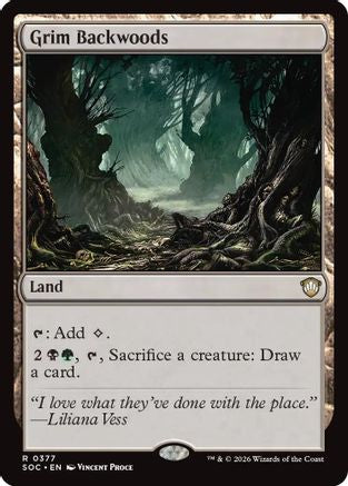 Grim Backwoods (SOC-377) - Commander: Secrets of Strixhaven