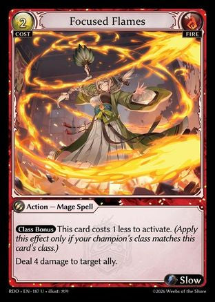 Focused Flames (187) - Radiant Origins Foil