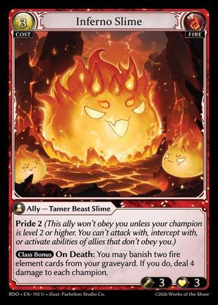 Inferno Slime (192) - Radiant Origins Foil