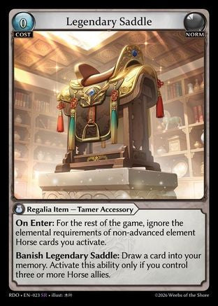 Legendary Saddle (023) - Radiant Origins