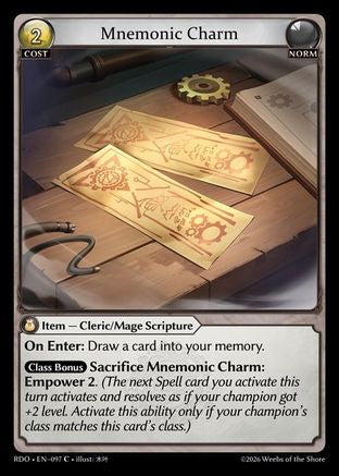 Mnemonic Charm (097) - Radiant Origins Foil