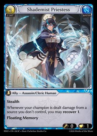 Shademist Priestess (242) - Radiant Origins Foil