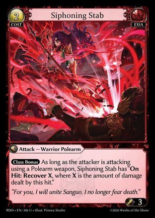 Siphoning Stab (346) - Radiant Origins Foil