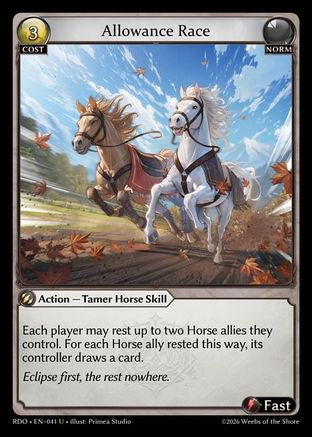 Allowance Race (Curio Foil) (041) - Radiant Origins Foil